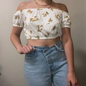 Sunflower cropped top